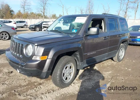 2016 Jeep Patriot Sport z USA, uszkodzony, nr VIN 1C4NJRBB6GD692192